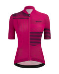 SANTINI Kurzarm Radtrikot und Shorts - GIADA OPTIC LADY - Rosa/Schwarz