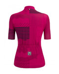 SANTINI Kurzarm Radtrikot und Shorts - GIADA OPTIC LADY - Rosa/Schwarz
