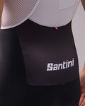 SANTINI Kurze Fahrradhose mit Trägern - TOUR DE FRANCE 2022 - Gelb/Schwarz