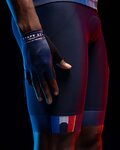SANTINI Kurze Fahrradhose mit Trägern - TOUR DE FRANCE 2022 - Blau