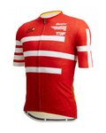 SANTINI Kurzarm Fahrradtrikot - TOUR DE FRANCE 2022 - Weiß/Rot/Gelb