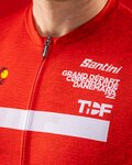 SANTINI Kurzarm Fahrradtrikot - TOUR DE FRANCE 2022 - Weiß/Rot/Gelb
