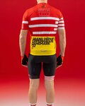 SANTINI Kurzarm Fahrradtrikot - TOUR DE FRANCE 2022 - Weiß/Rot/Gelb