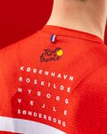 SANTINI Kurzarm Fahrradtrikot - TOUR DE FRANCE 2022 - Weiß/Rot/Gelb