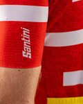 SANTINI Kurzarm Fahrradtrikot - TOUR DE FRANCE 2022 - Weiß/Rot/Gelb