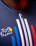 SANTINI Kurzarm Fahrradtrikot - TOUR DE FRANCE 2022 - Weiß/Rot/Blau