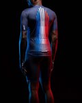 SANTINI Kurzarm Fahrradtrikot - TOUR DE FRANCE 2022 - Weiß/Rot/Blau