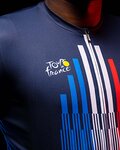 SANTINI Kurzarm Fahrradtrikot - TOUR DE FRANCE 2022 - Weiß/Rot/Blau