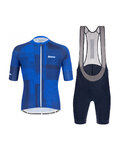 SANTINI Kurzarm Radtrikot und Shorts - KARMA KINETIC - Blau