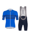 SANTINI Kurzarm Radtrikot und Shorts - TONO PROFILO - Blau
