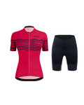 SANTINI Kurzarm Radtrikot und Shorts - TONO PROFILO LADY - Schwarz/Rosa