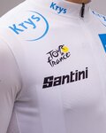 SANTINI Kurzarm Fahrradtrikot - TOUR DE FRANCE 2022 - Weiß