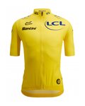 SANTINI Kurzarm Fahrradtrikot - TOUR DE FRANCE 2024 - Gelb