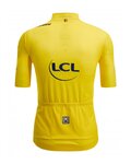 SANTINI Kurzarm Fahrradtrikot - TOUR DE FRANCE 2024 - Gelb