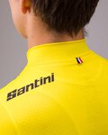 SANTINI Kurzarm Fahrradtrikot - TOUR DE FRANCE 2024 - Gelb