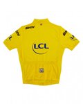 SANTINI Kurzarm Fahrradtrikot - TOUR DE FRANCE 2023 - Gelb