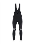 SANTINI Lange Fahrradhose mit Trägern - TREK 19 PRIME WINTER - Schwarz
