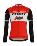 SANTINI Langarm Fahrradtrikot für den Winter - TREK 2019 CLASSE WNT - Weiß/Schwarz/Rot