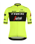 SANTINI Kurzarm Fahrradtrikot - TREK 2019 BLEND - Gelb/Schwarz
