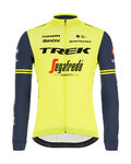 SANTINI Langarm Fahrradtrikot für den Winter - TREK 2020 WINTER - Gelb/Schwarz