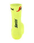 SANTINI Klassische Fahrradsocken - TREK SEGAFREDO 2021 - Gelb