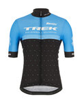 SANTINI Kurzarm Fahrradtrikot - TREK CXC 2020 - Hellblau/Schwarz
