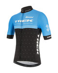 SANTINI Kurzarm Fahrradtrikot - TREK CXC 2020 - Hellblau/Schwarz