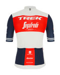 SANTINI Kurzarm Fahrradtrikot - TREK SEGAFREDO 2020 - Blau/Rot/Weiß