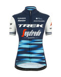 SANTINI Kurzarm Fahrradtrikot - TREK 2020 LADY - Weiß/Blau