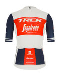 SANTINI Kurzarm Fahrradtrikot - TREK SEGAFREDO 2020 - Weiß/Blau/Rot