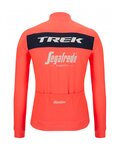 SANTINI Langarm Fahrradtrikot für den Winter - TREK SEGAFREDO 2022 WINTER - Rosa