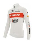 SANTINI Langarm Fahrradtrikot für den Winter - TREK SEGAFREDO 2022 WINTER - Weiß/Rot