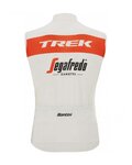 SANTINI Fahrradweste - TREK SEGAFREDO 2022 - Weiß/Rot