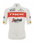 SANTINI Kurzarm Fahrradtrikot - TREK SEGAFREDO 2022 FAN LINE - Rot/Weiß