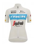SANTINI Kurzarm Fahrradtrikot - TREK SEGAFREDO 2022 LADY FAN LINE - Blau/Weiß