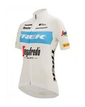 SANTINI Kurzarm Fahrradtrikot - TREK SEGAFREDO 2022 LADY FAN LINE - Blau/Weiß