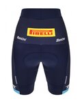 SANTINI Fahrradshorts ohne Träger - TREK SEGAFREDO 2023 LADY FAN LINE - Blau