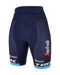 SANTINI Fahrradshorts ohne Träger - TREK SEGAFREDO 2023 LADY FAN LINE - Blau