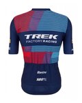 SANTINI Kurzarm Fahrradtrikot - TREK 2023 FACTORY RACING - Blau