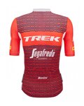 SANTINI Kurzarm Fahrradtrikot - TREK SEGAFREDO 2023 ORIGINAL - Rot/Weiß
