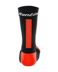 SANTINI Klassische Fahrradsocken - X IRONMAN VIS - Schwarz/Rot