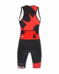 SANTINI Fahrradoverall - X IRONMAN CUPIO - Schwarz/Rot