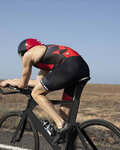 SANTINI Fahrradoverall - X IRONMAN CUPIO - Schwarz/Rot