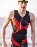 SANTINI Fahrradoverall - X IRONMAN CUPIO - Schwarz/Rot
