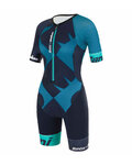 SANTINI Fahrradoverall - X IRONMAN CUPIO LADY - Blau