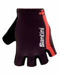 SANTINI Fingerlose Fahrradhandschuhe - X IRONMAN DEA - bordeaux/Rosa