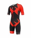SANTINI Fahrradoverall - X IRONMAN CUPIO - Schwarz/Rot