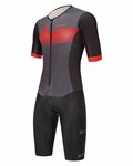 SANTINI Fahrradoverall - X IRONMAN VIPER - Schwarz/Rot