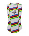 SANTINI Ärmelloses Fahrrad-Shirt - UCI COLORADO SPRINGS 1986 - Weiß/Regenbogen