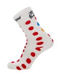 SANTINI Klassische Fahrradsocken - TOUR DE FRANCE 2024 - Rot/Weiß
